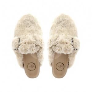 NEW SOLEI SEA women's aspen faux fur slippers in snow